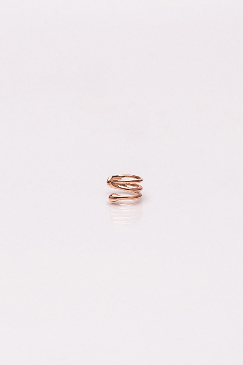 Kleiner rosegold Helix Earcuff Bild 1