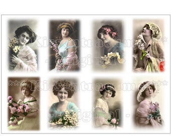 Ironing image, ironing images, ironing image sheets for your own works in shabby / vintage style
