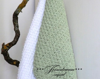 Shabby dishcloths set * washcloths set * crochet towels set * dishcloths * in beautiful pastel colors & hand-knitted / crocheted