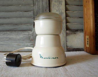 Old coffee grinder, electric, Moulinex, 60s, made in France, vintage, Brocante