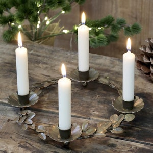 Portacandele Natalizio Corona Decorativa 37cm Corona Avvento Metallo Nero 37 Cm - Portacandele Decorativo Con Cestello In Filo Metallico Portacandele Per Corona Dell Avvento Corona Avvento Amazon