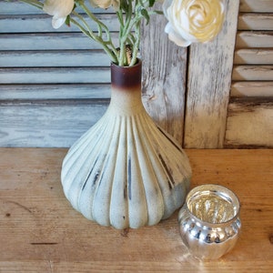 Geniale Vase, Keramik, Keramikvase, Vintage Stil, Flaschenvase, grün Bild 2