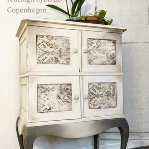 Carta per decoupage 48 x 76 cm carta velina di riso Damask Redesign con Prima shabby
