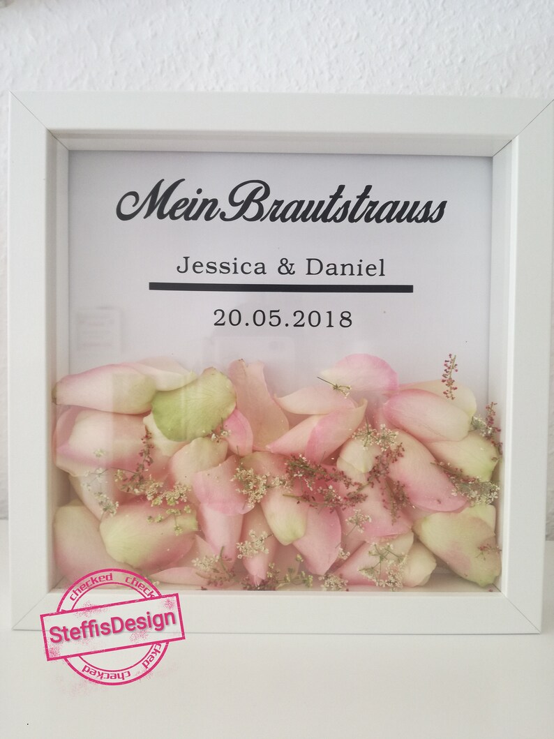 Bilderrahmen Hochzeit Brautstrauss Etsy.de