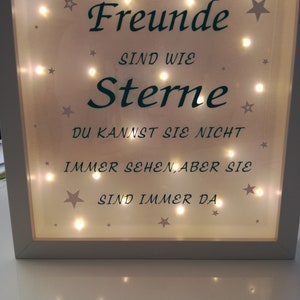 Beleuchteter Bilderrahmen Geschenk Freunde 画像 1