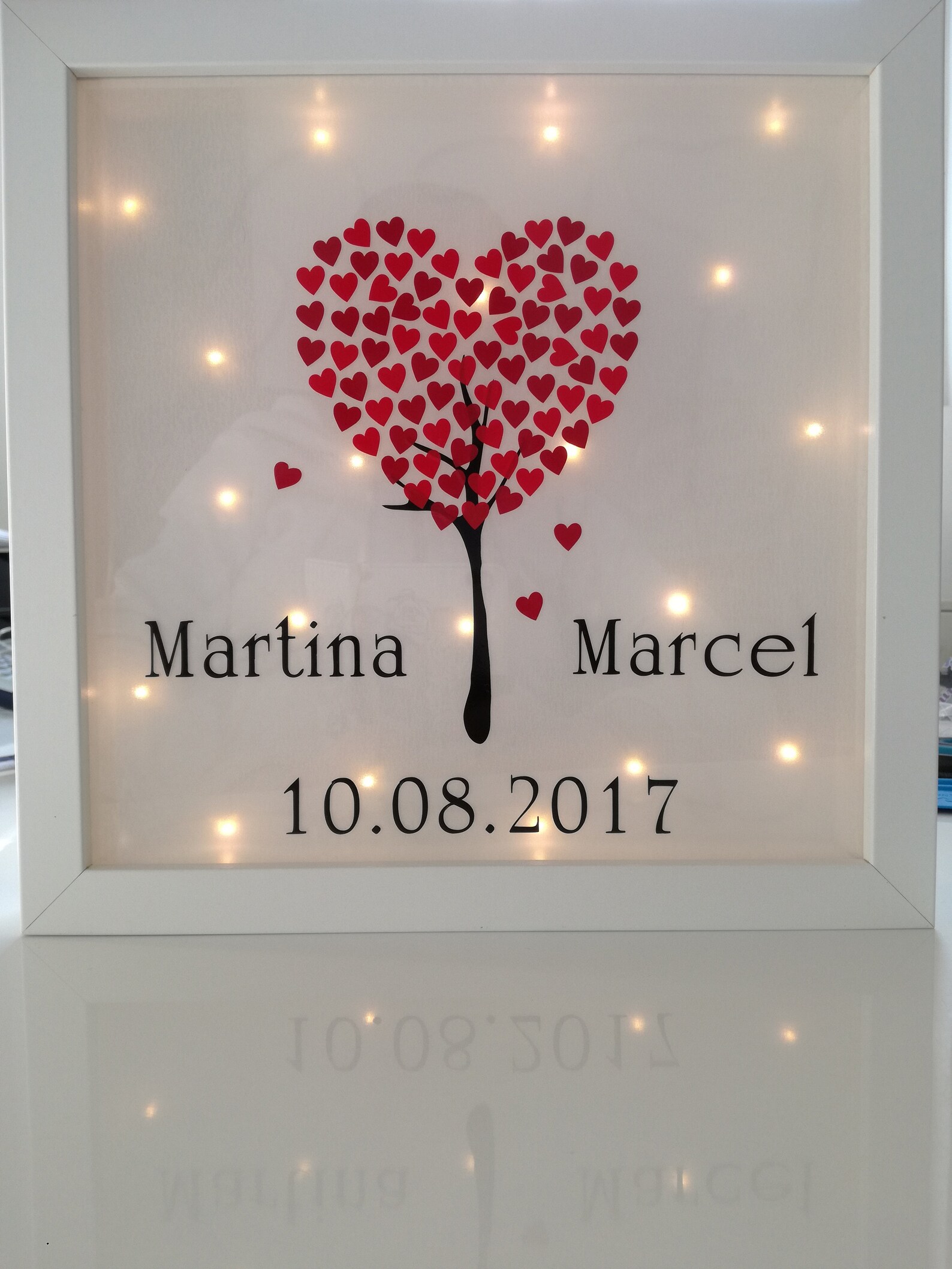 Illuminated Picture Frame Wedding Etsy