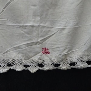 antique pillowcase, cot cover