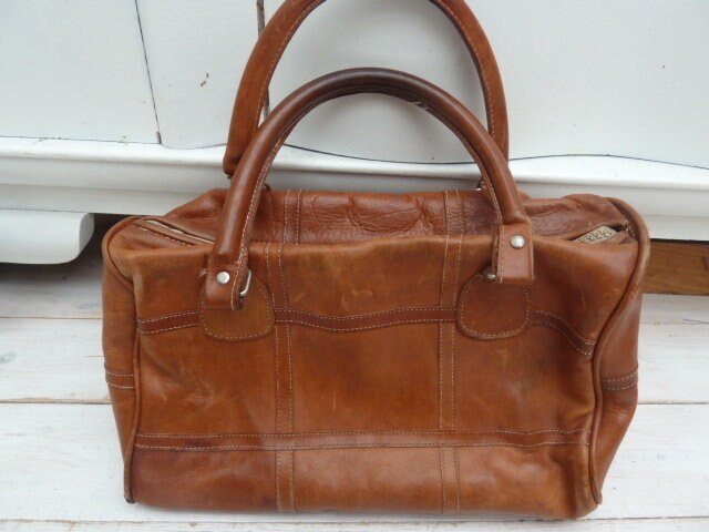 70er Jahre Ledertasche