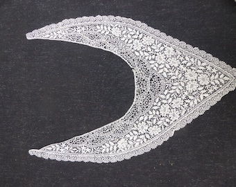 antique lace collar, Plauener lace
