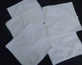 6 x toiles vintage damast serviettes