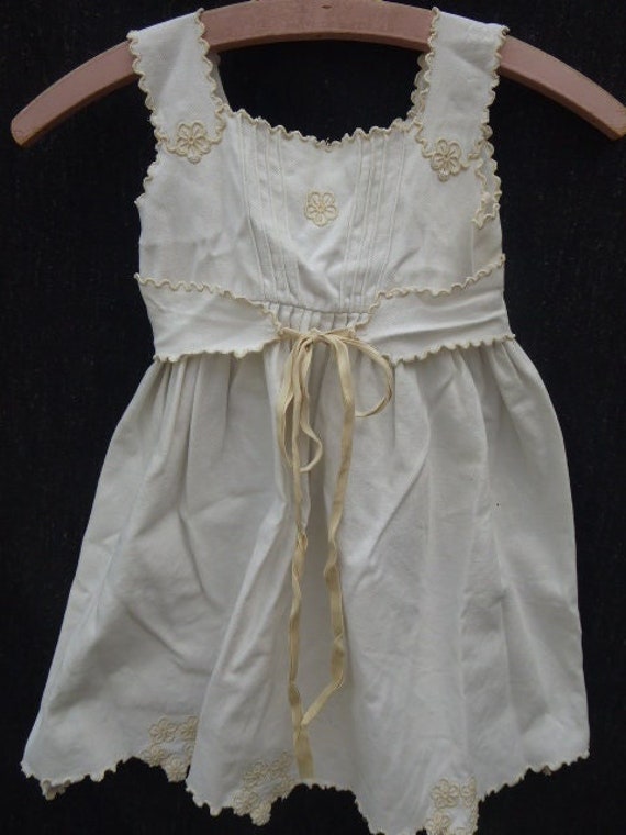 antique children's dress, handmade - image 1