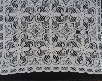 antique crochet tablecloth