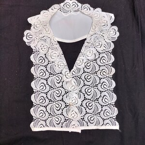 Insert collar, Plauen lace