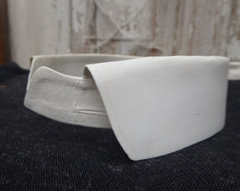 antique men's linen collar, gr 37