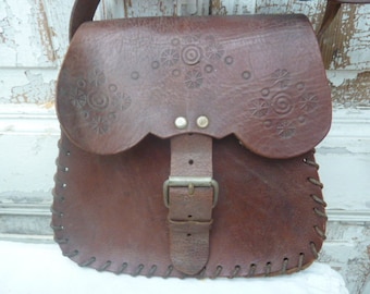 vintage Ledertasche