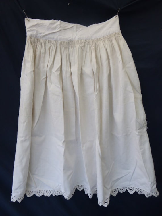 antique linen skirt