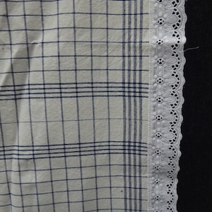 vintage tablecloth, half linen