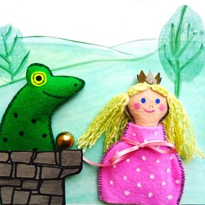 The Frog Prince, fairytale game with finger puppets image 2