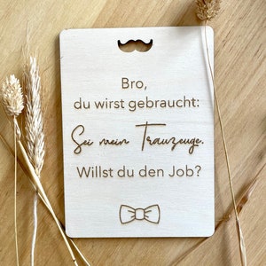 Groomsmen postcard | Wooden postcard | Would you like to be my best man? | Wedding