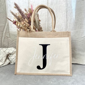 Personalisierte Tasche | Big Letter Bag | JuteBag | Namenstasche | MOM Bag | Strandtasche | Shopper