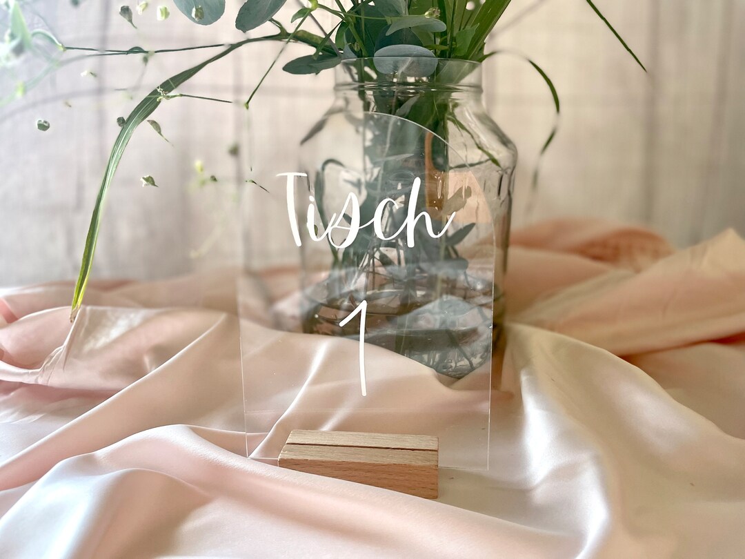 Tischnummern Tischschilder Hochzeit Tischdeko Etsy.de