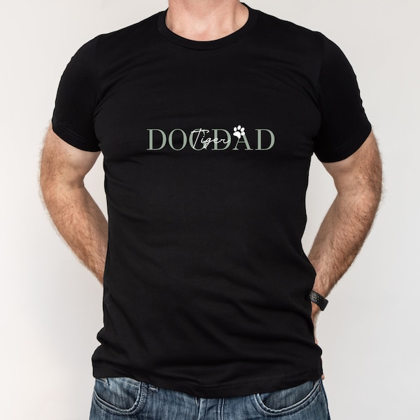 Cat Dad oder Dog Dad T-Shirt | personalisiertes T-Shirt | Katzen- oder Hundemama | Geschenk für Frauen