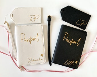 Personalized Passport Cover | Passport cover + luggage tag | Wanderlust | Globetrotter