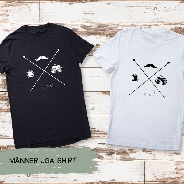 Männer T-Shirt JGA Hochzeit Junggesellenabschied Groom Groomsman Trauzeuge personalisierte T-Shirts