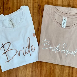 Braut T-Shirt Hochzeit I JGA T-Shirt I Team Braut I Junggesellinnenabschied I Trauzeugin Brautjungfer Bild 8