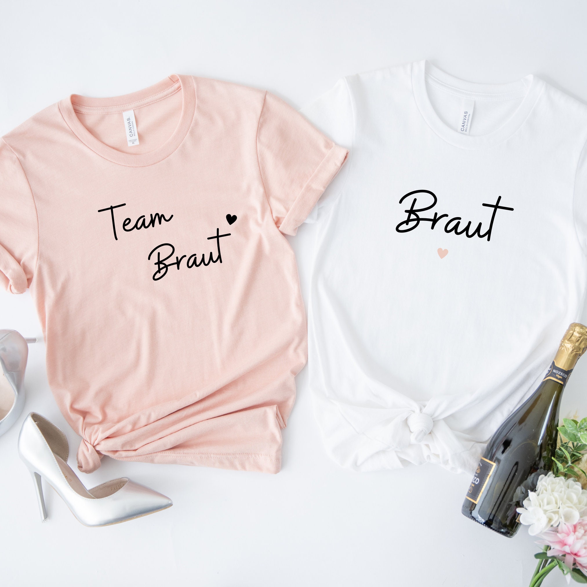 Discover JGA Braut Hochzeit Team Braut I Junggesellinnenabschied T-Shirt