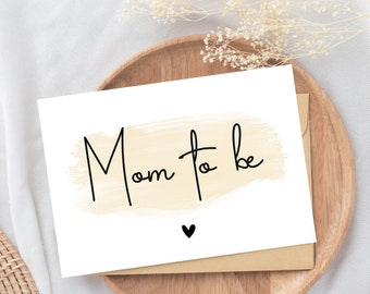 Mom to be -  Postkarte | Mama | Mommy to be | Schwanger | Baby