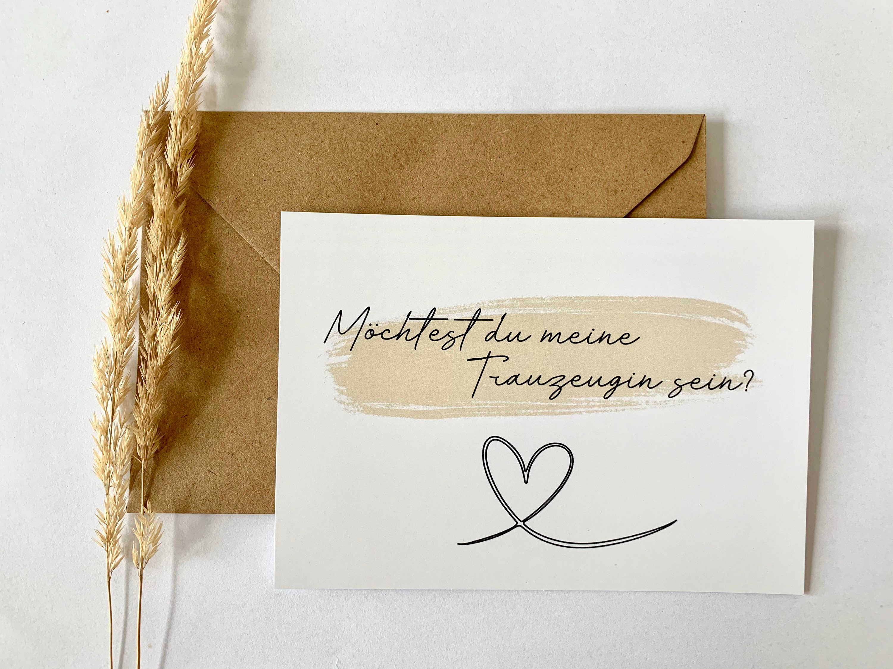 Möchtest du meine Trauzeugin sein Postkarte Hochzeit Etsy