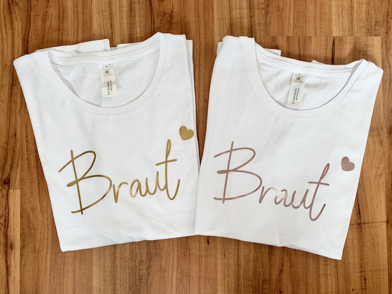 Braut T-Shirt Hochzeit I JGA T-Shirt I Team Braut I Junggesellinnenabschied I Trauzeugin Brautjungfer Bild 9