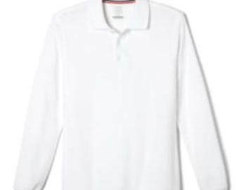 White Youth Pique Polo