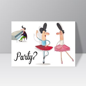 Postkarte "Party"