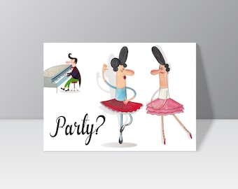 Postkarte "Party"