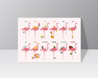 Postcard "A Flamingo Year"