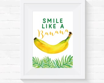 A4 Premium Bilderdruck "Smile like a Banana"