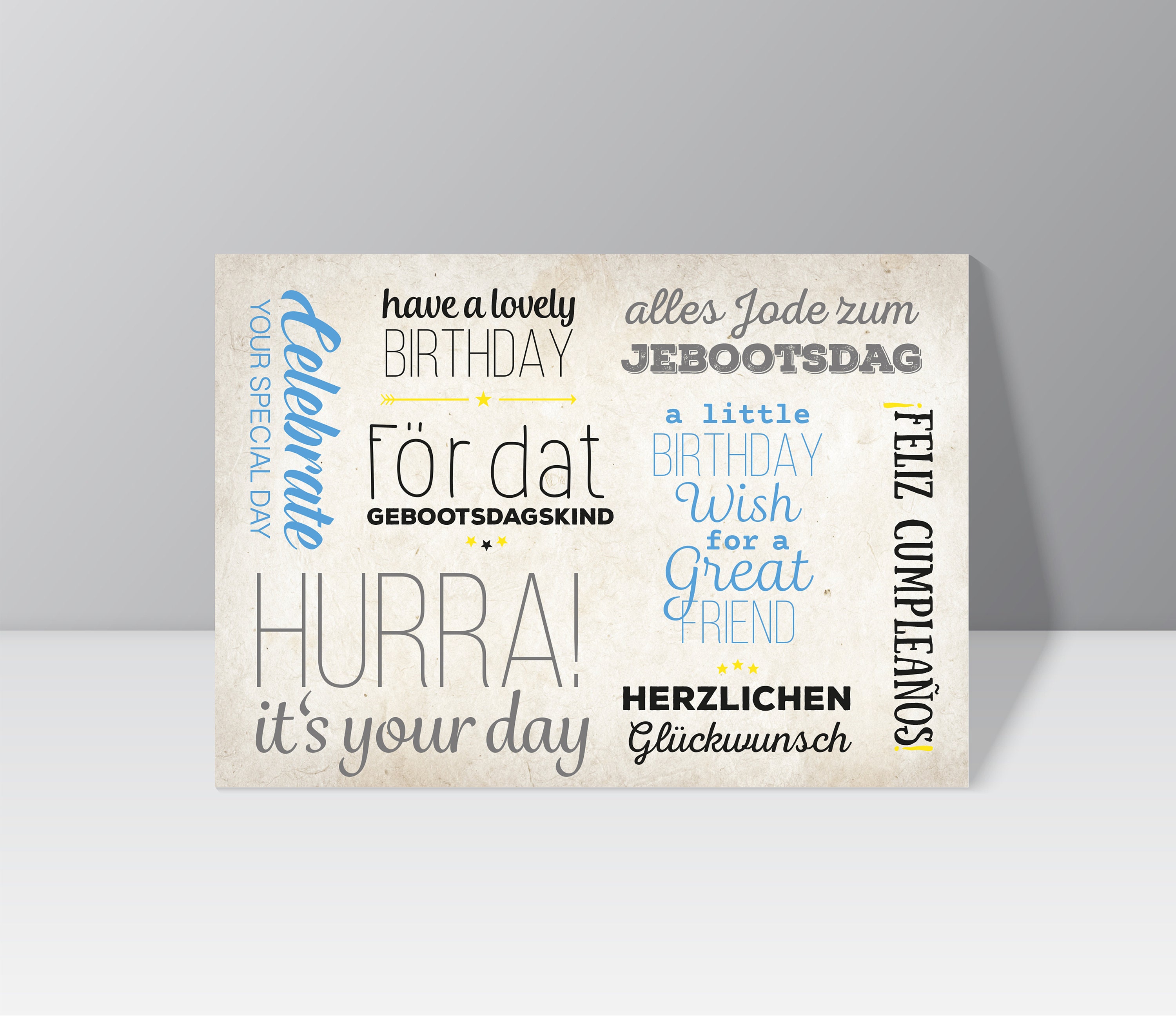 Postkarte "Geburtstagsgrüße" Etsy.de