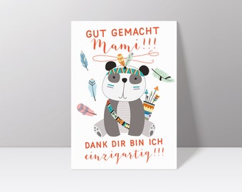 Postkarte "Gut gemacht Mami!"