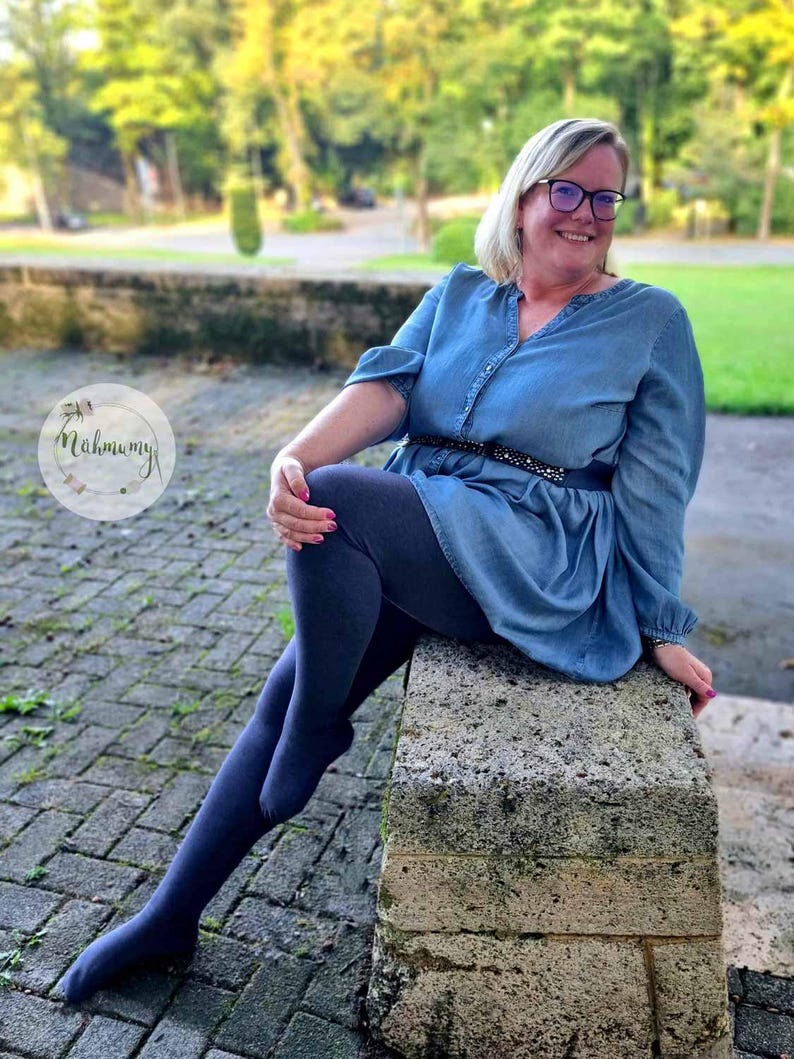 PDF Sewing Pattern for Women's Tights or Leggings With 2 Waistband ...