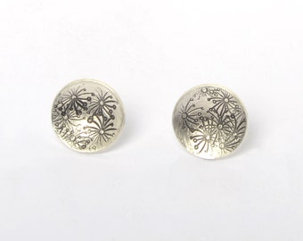 Ohrstecker silber mit Pusteblume