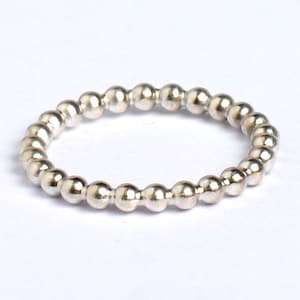 Bead ring silver 2.5 mm made of silver stacking ring collection ring