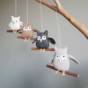 Meine kleine uggla Knufflige Eule Stoffanhänger Mobile Kinderzimmerdeko owl Bild 1