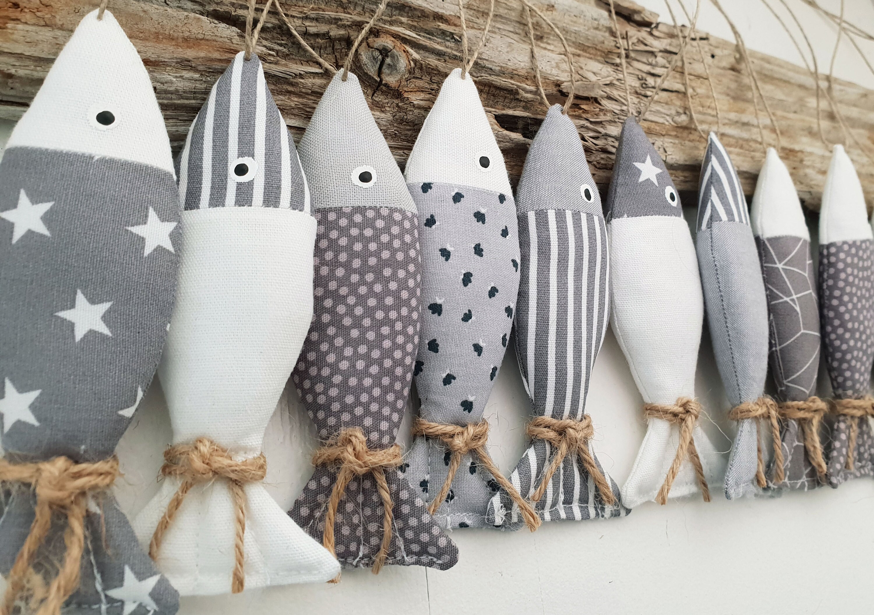 Maritime Deko Sommerdeko Badezimmerdeko Fische genähte | Etsy