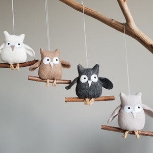 Meine kleine uggla Knufflige Eule Stoffanhänger Mobile Kinderzimmerdeko owl Bild 2