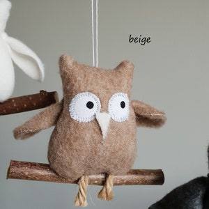 Meine kleine uggla Knufflige Eule Stoffanhänger Mobile Kinderzimmerdeko owl Bild 5