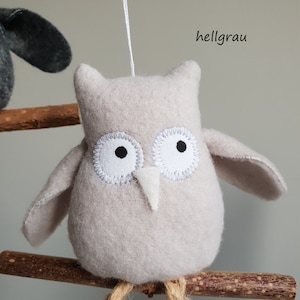 Meine kleine uggla Knufflige Eule Stoffanhänger Mobile Kinderzimmerdeko owl Bild 3