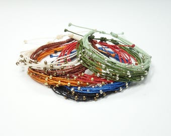 Minimalist Cord Bracelet: Waterproof Boho Beach Surf Bracelet