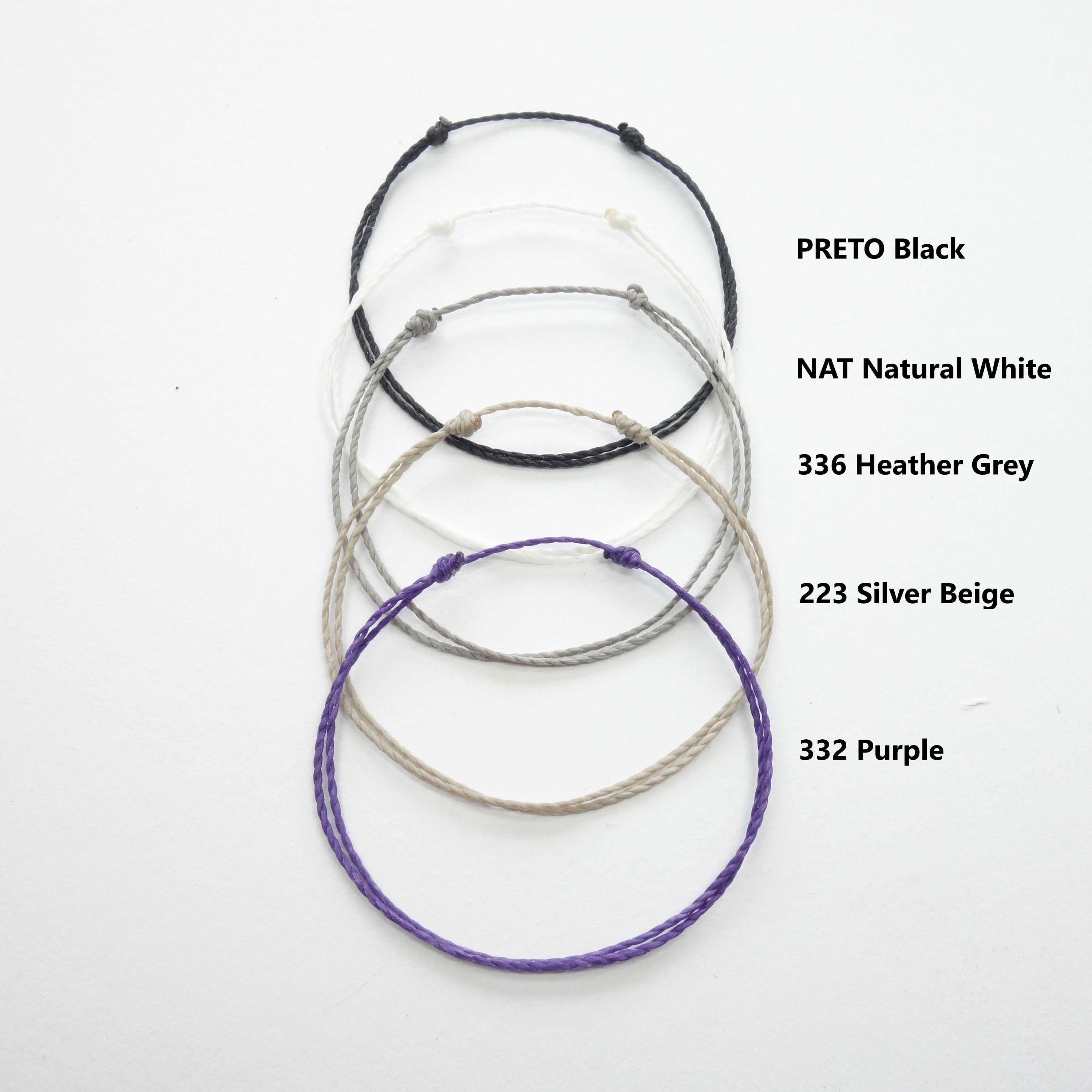 Handmade Minimalist Black String Bracelet Men and Women